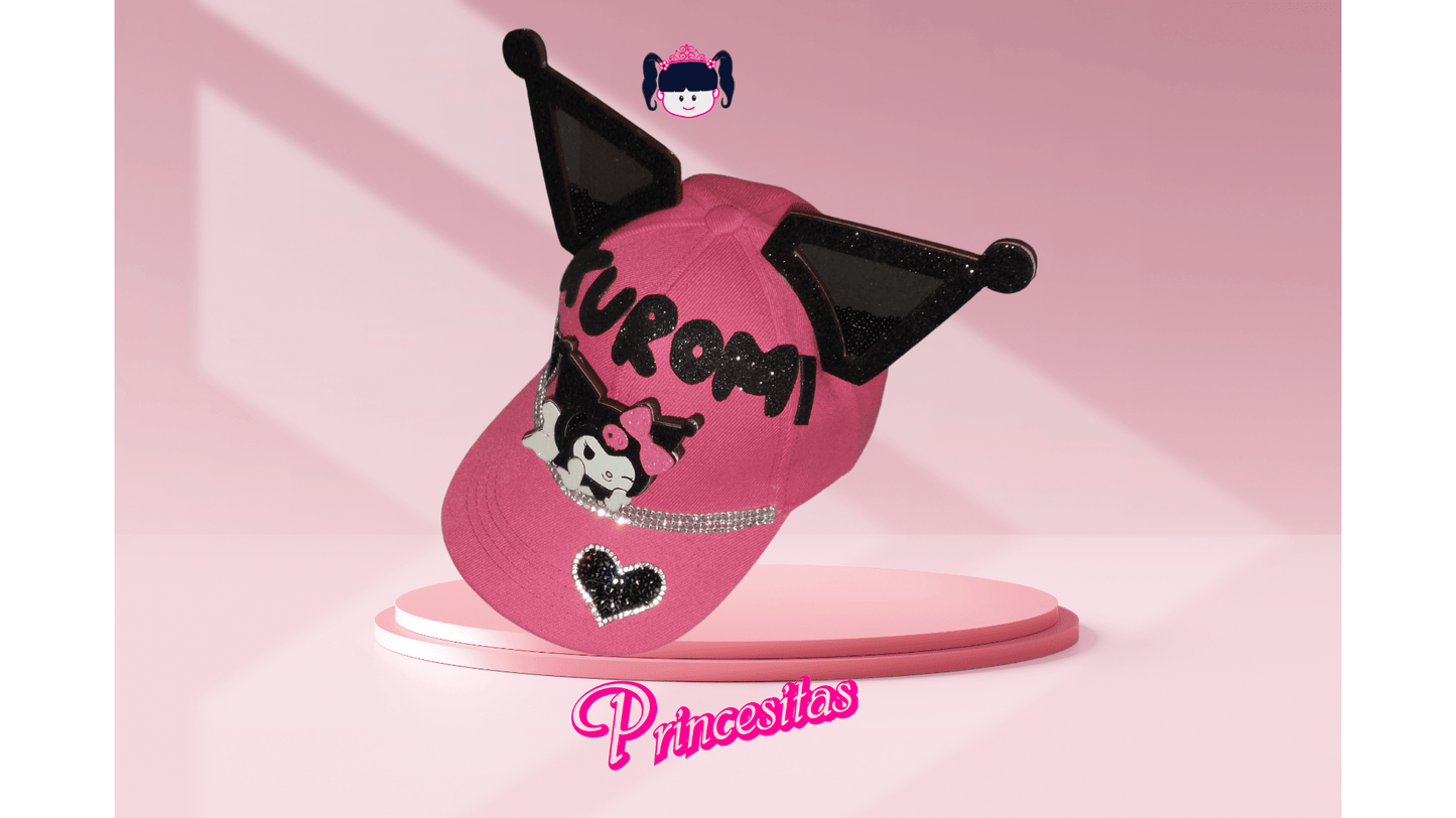 Gorra para niña de Kuromi diseño 2