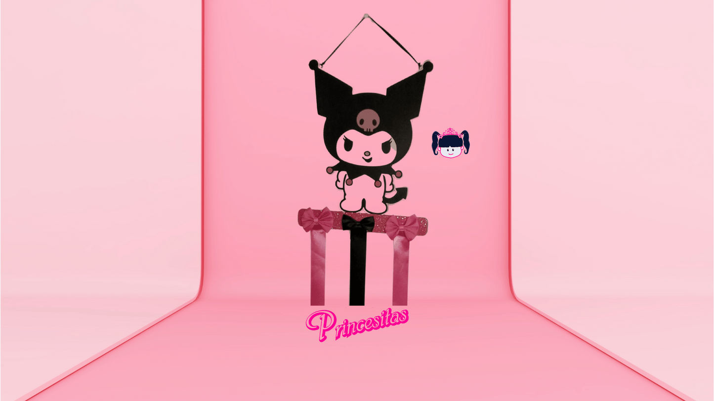 Portamoños de Kuromi MDF