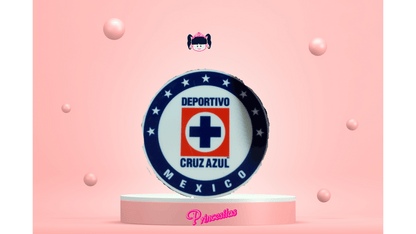 Moño de Cruz Azul tamaño grande.