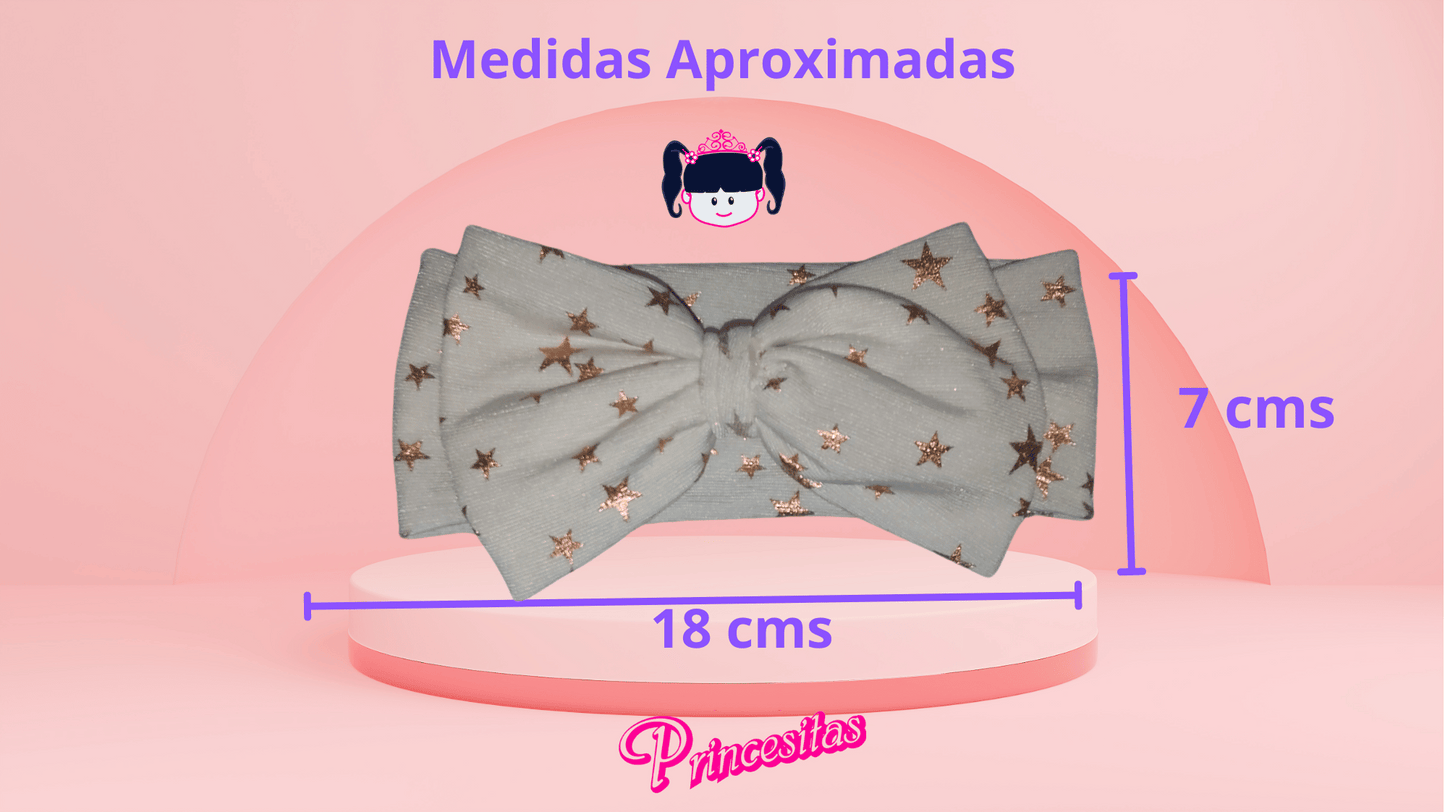 Diadema para Bebe de Licra Blanca