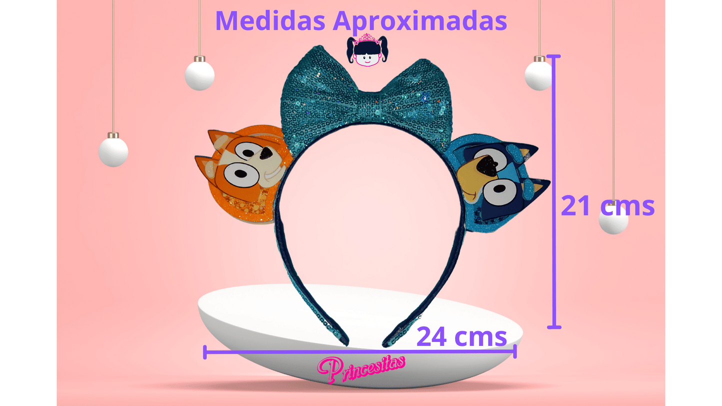 Diadema con orejas de Bluey y Bingo