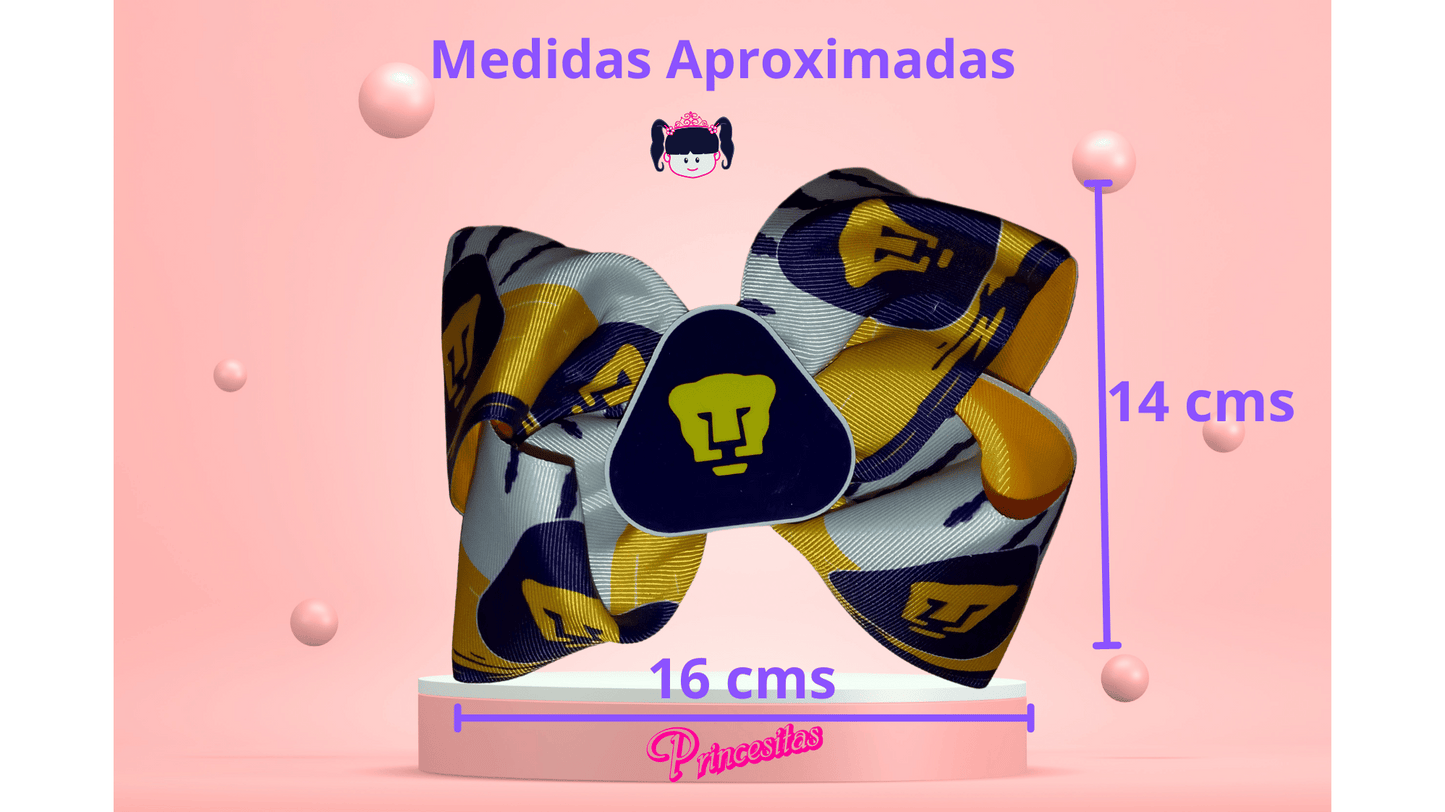 Moño de Pumas tamaño grande