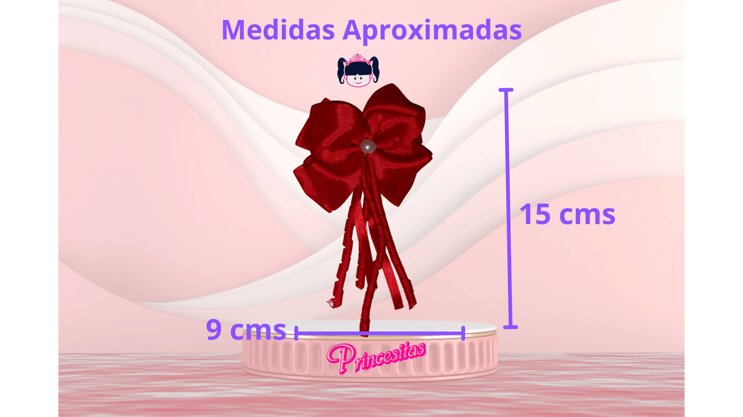 Par de moñitos de Caireles Rojo