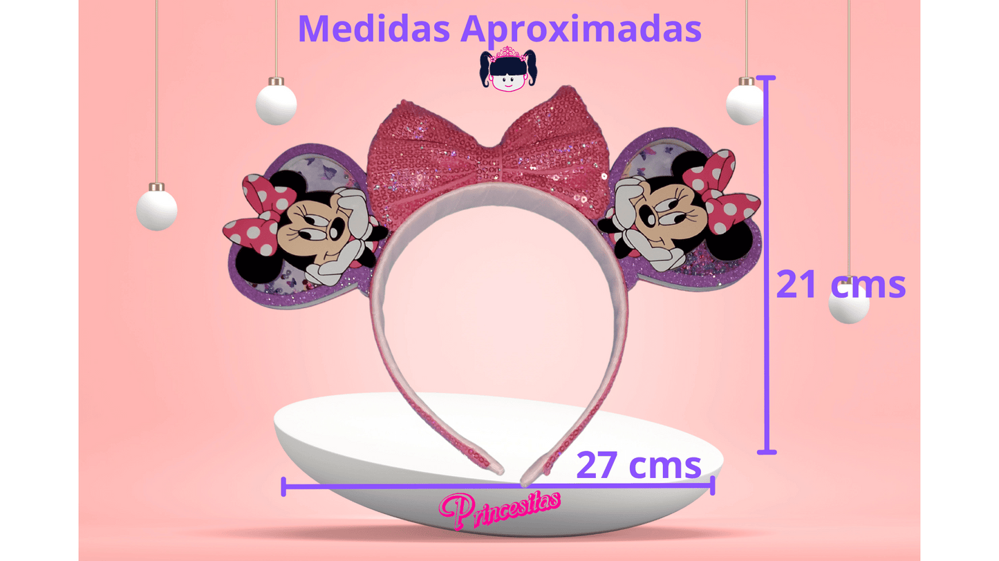 Diadema con orejas de Minnie Mouse