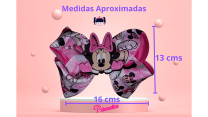 Moño de Minnie Mouse Bebe listón caritas