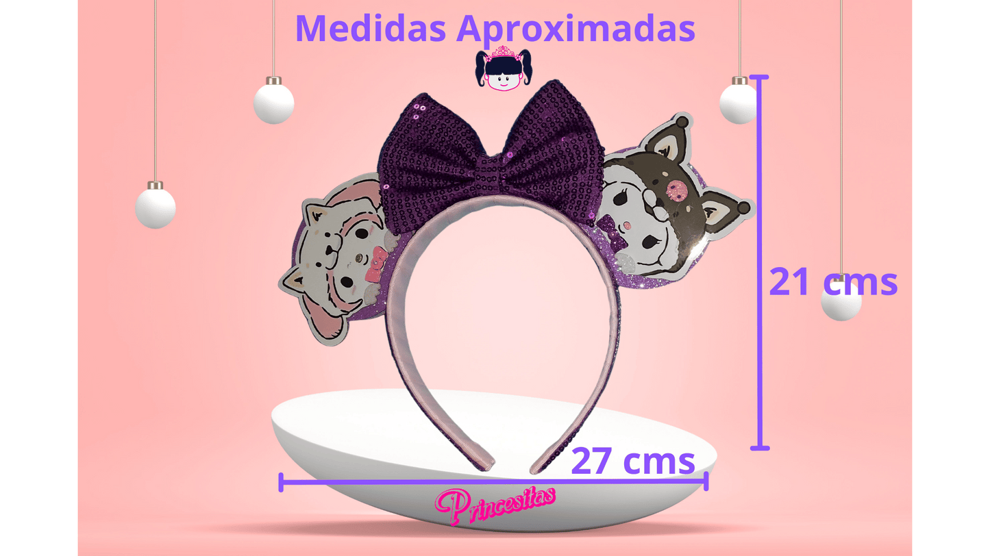 Diadema con orejas de Melody y Kuromi