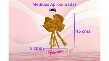 Par de moñitos de Caireles Amarillo