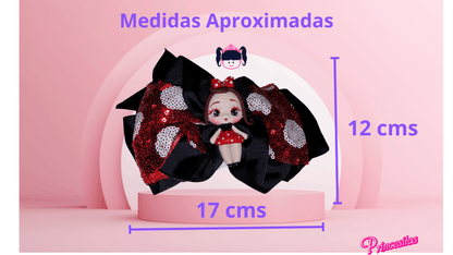 Moño grande de niña Minnie Mouse